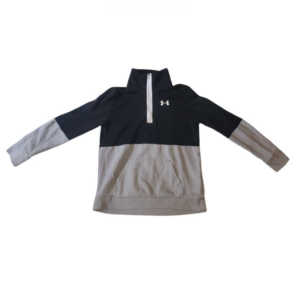 Under Armour black, white, and gray sweatshirt youth Large - Picture 2 of 5